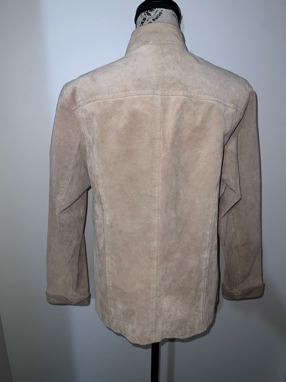UNIFORM by John Paul Richard Suede Leather Utility Jacket Tan Small - Picture 4 of 13